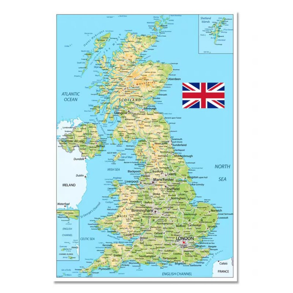 Office Furniture Uk - Pósteres Grandes de Mapas del Reino