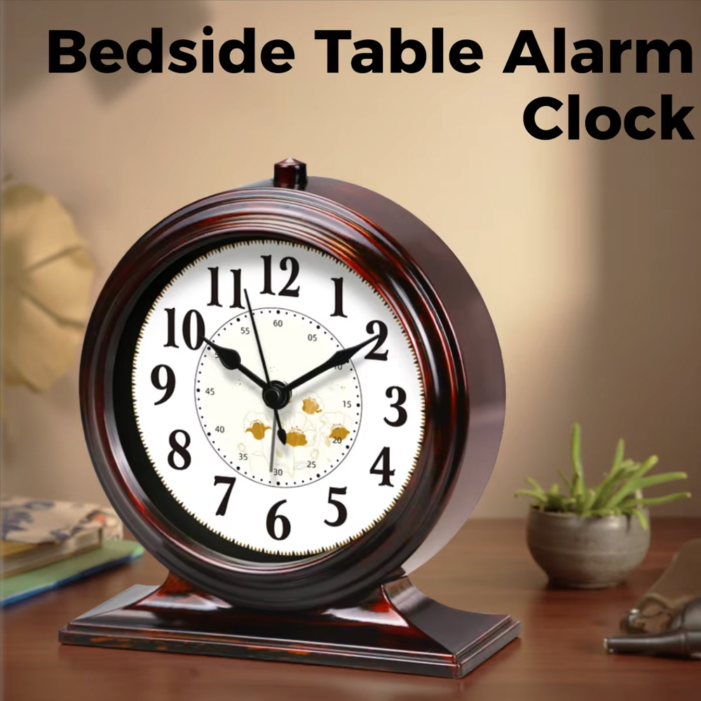 Office Furniture Brand - Reloj de escritorio de Metal Vintage,