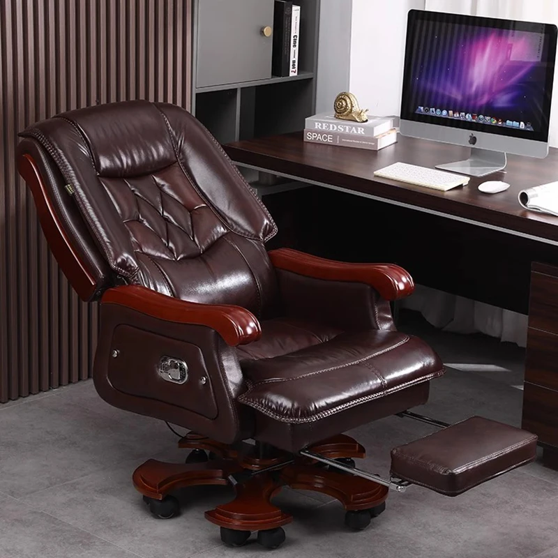 Office Furniture First - Silla De cuero De primera capa