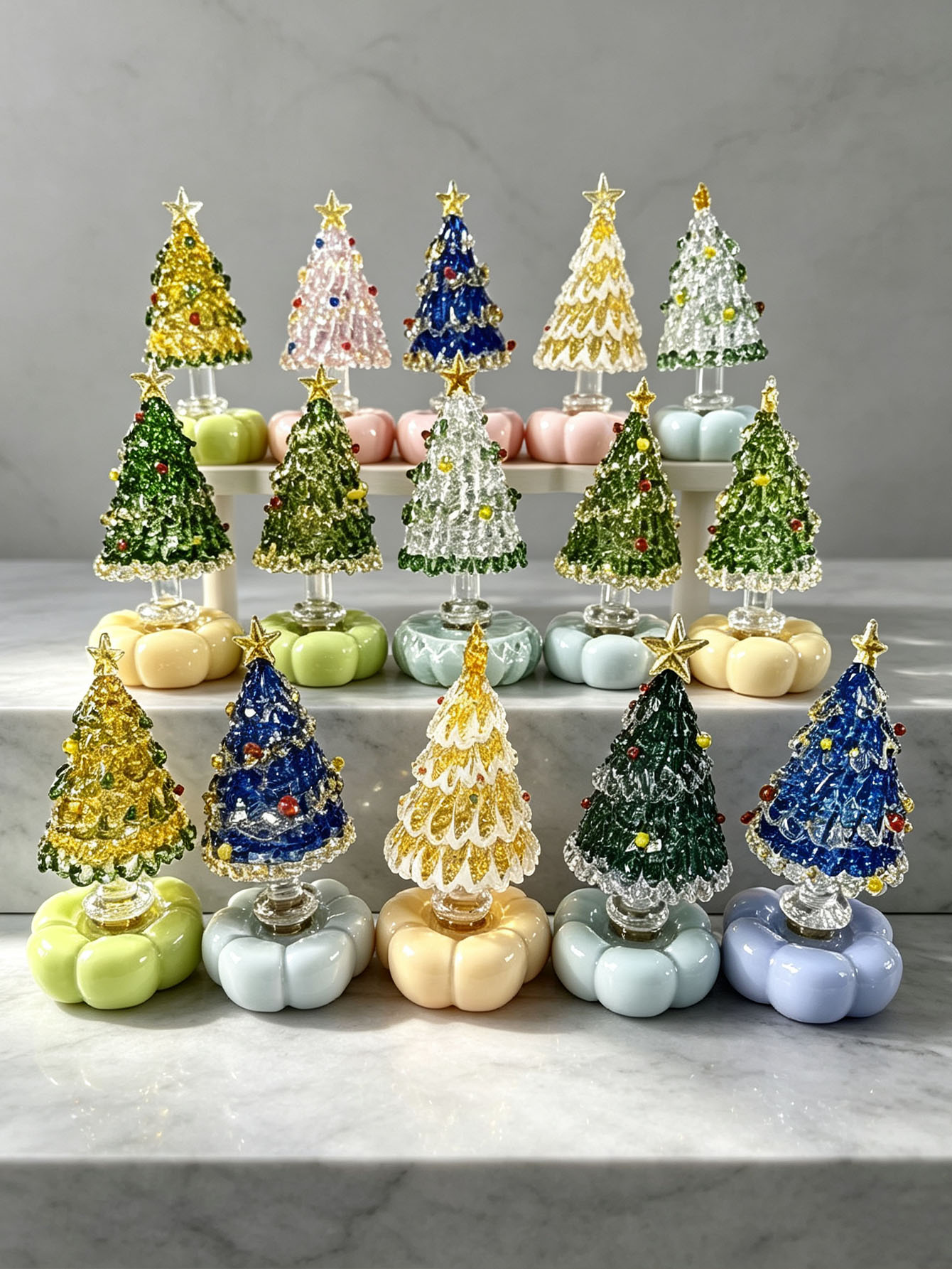 Office Furniture Brand - 1 adorno navideño de cristal hecho