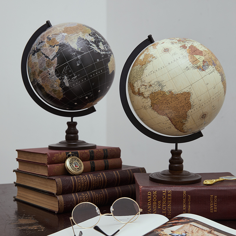 Office Furniture Equipment - Globo del mundo de madera para
