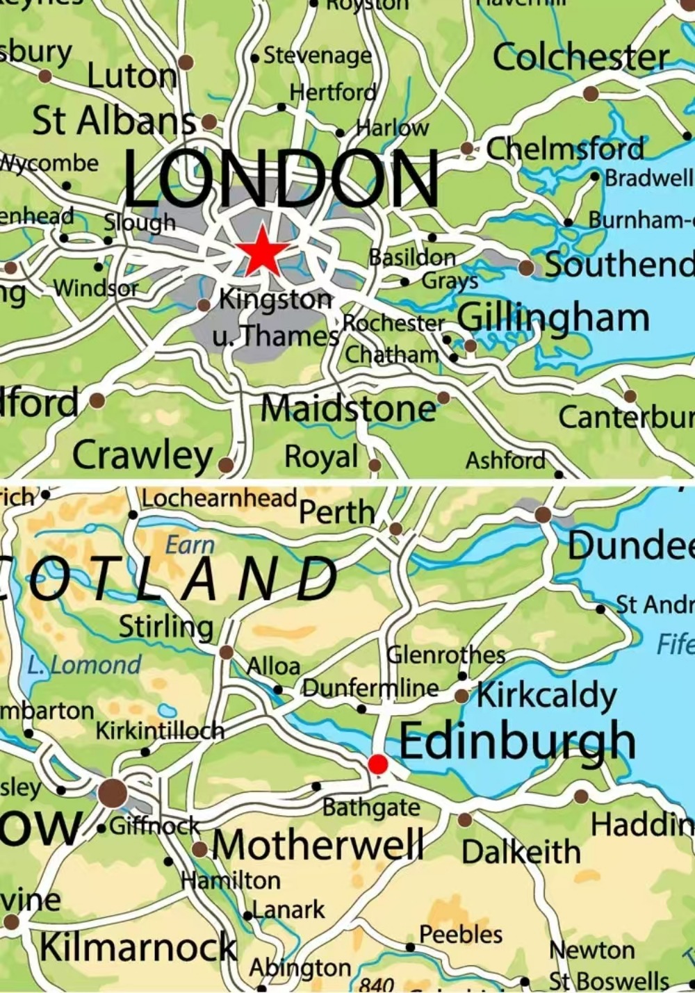 Pósteres Grandes de Mapas del  - Office Furniture Uk reseña y precio