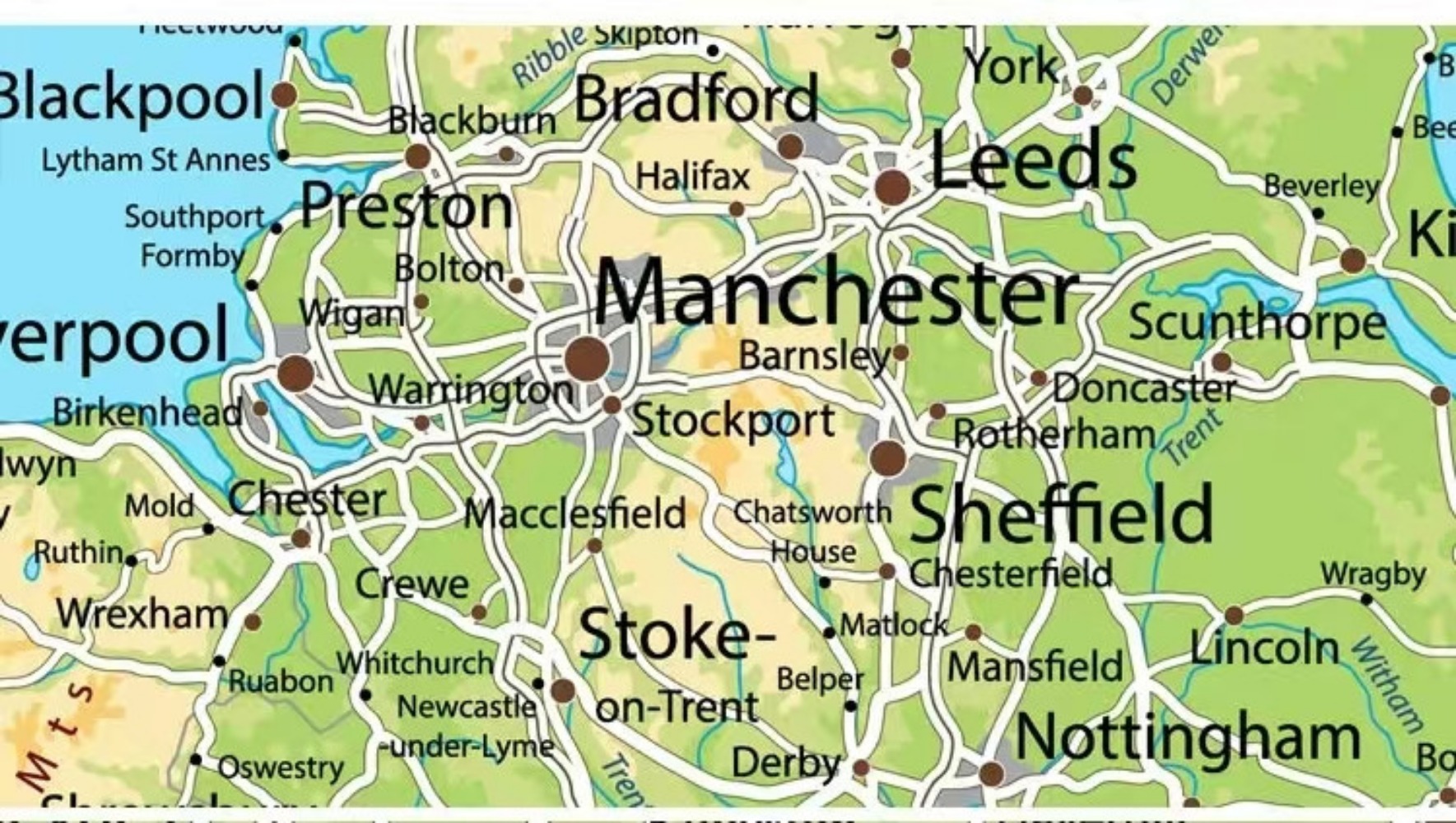 Pósteres Grandes de Mapas del  - Office Furniture Uk reseña y precio