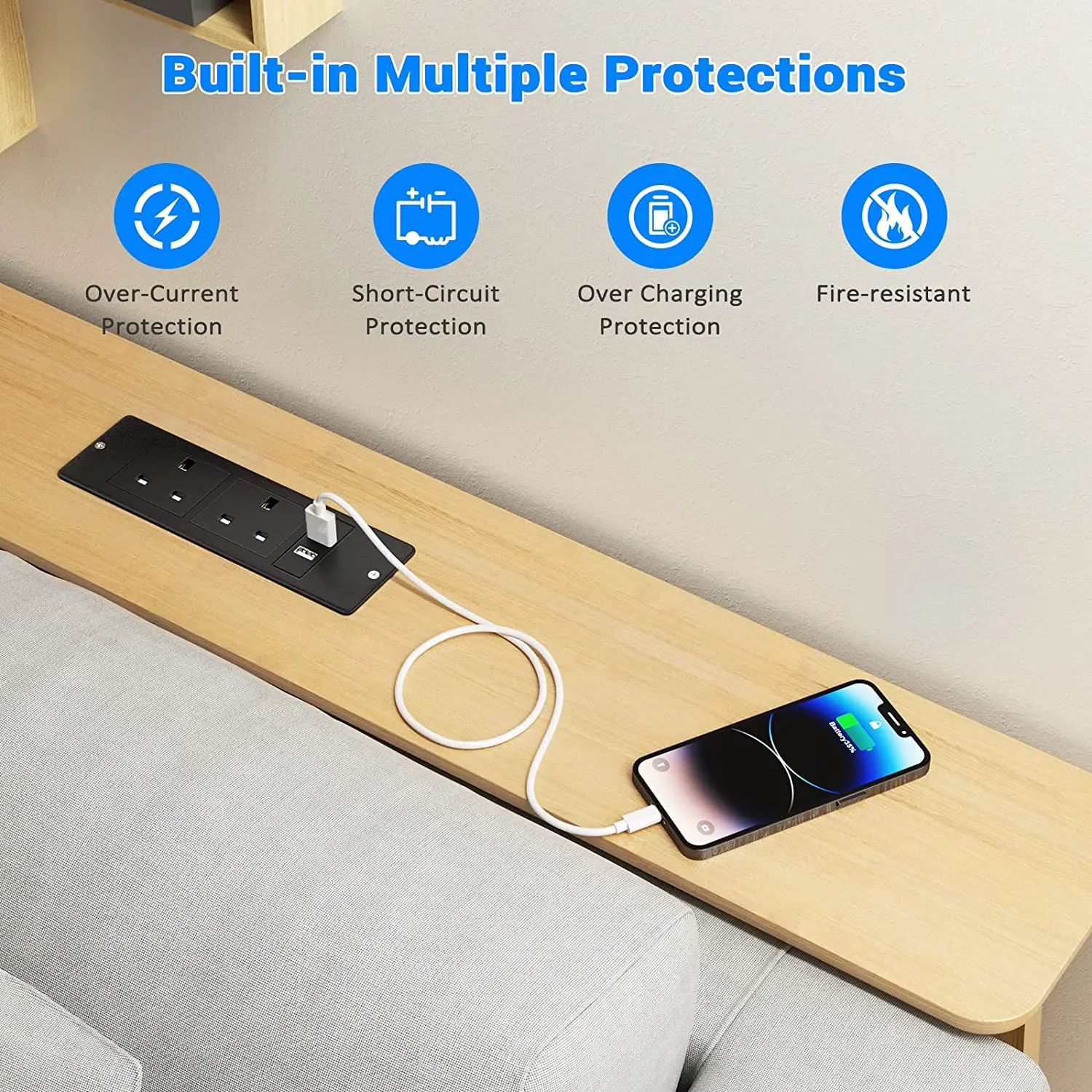 Enchufes ocultos de mesa integ - Office Furniture Uk reseña y precio