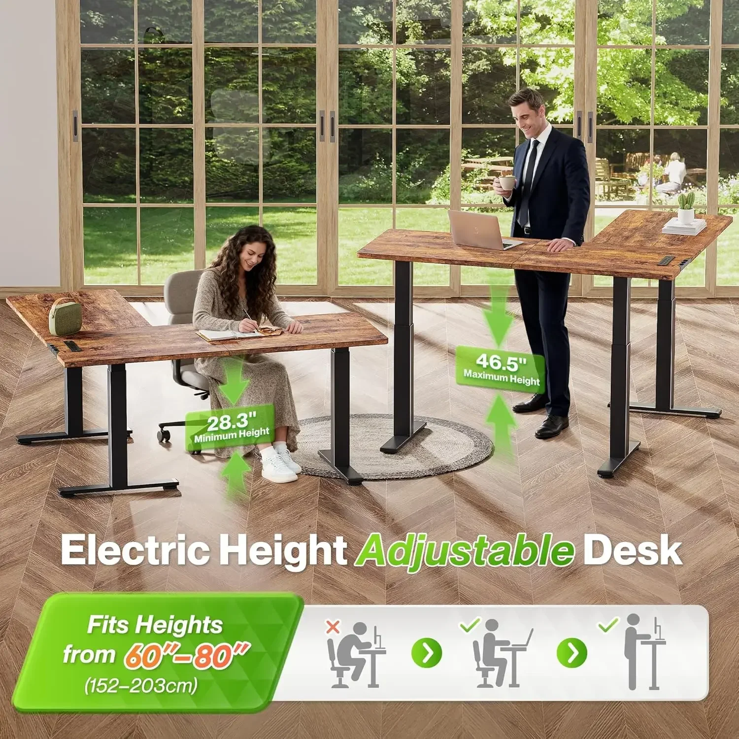 Escritorio en Forma de L con T - Office X Furniture reseña y precio
