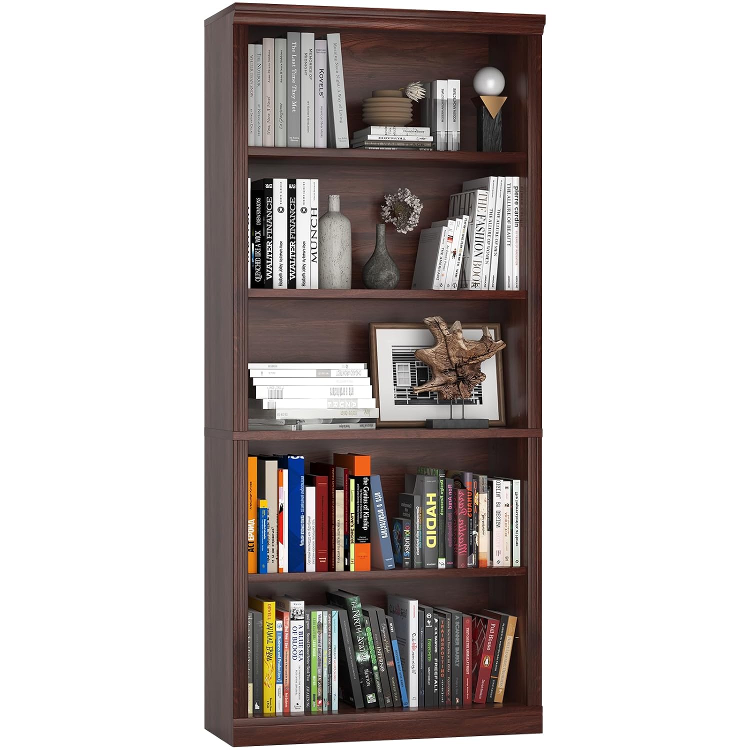 Librero de Madera de 5 Niveles - Office X Furniture reseña y precio