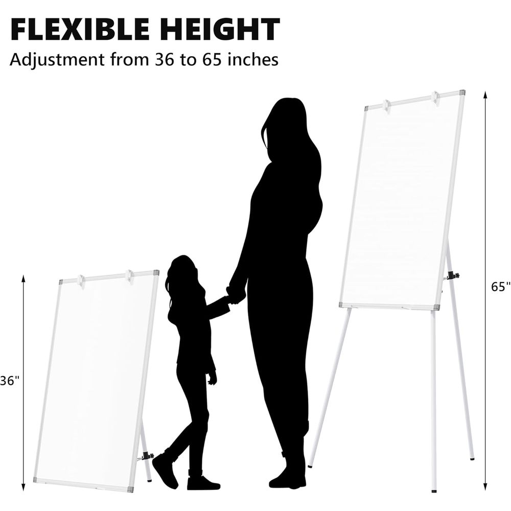 Pizarra blanca grande con sopo - Whiteboard Easel Tripod reseña y precio