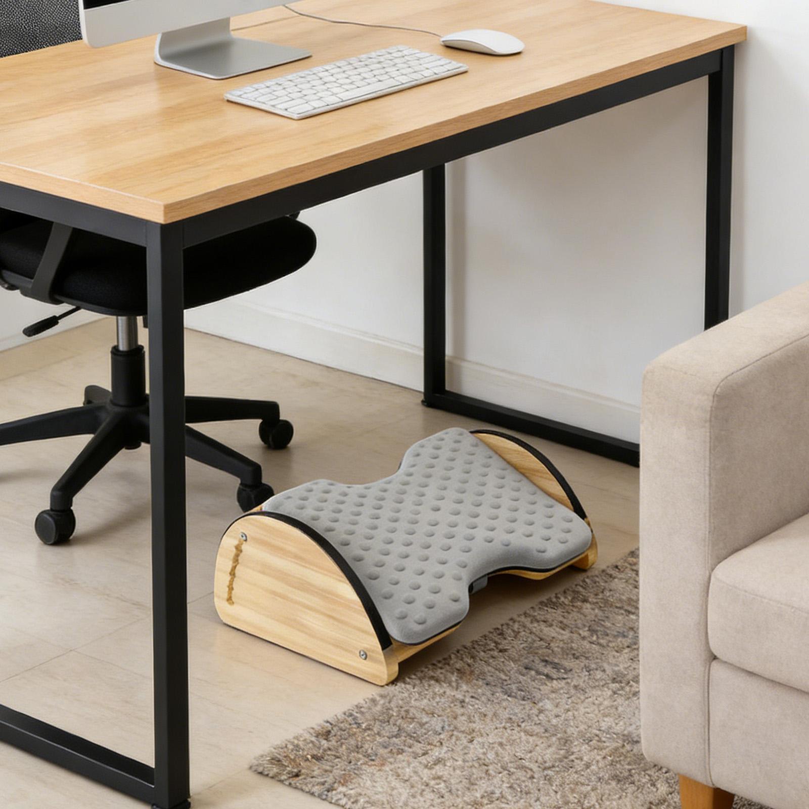 Reposapiés de Bambú Ajustable  - Office Furniture In China reseña y precio