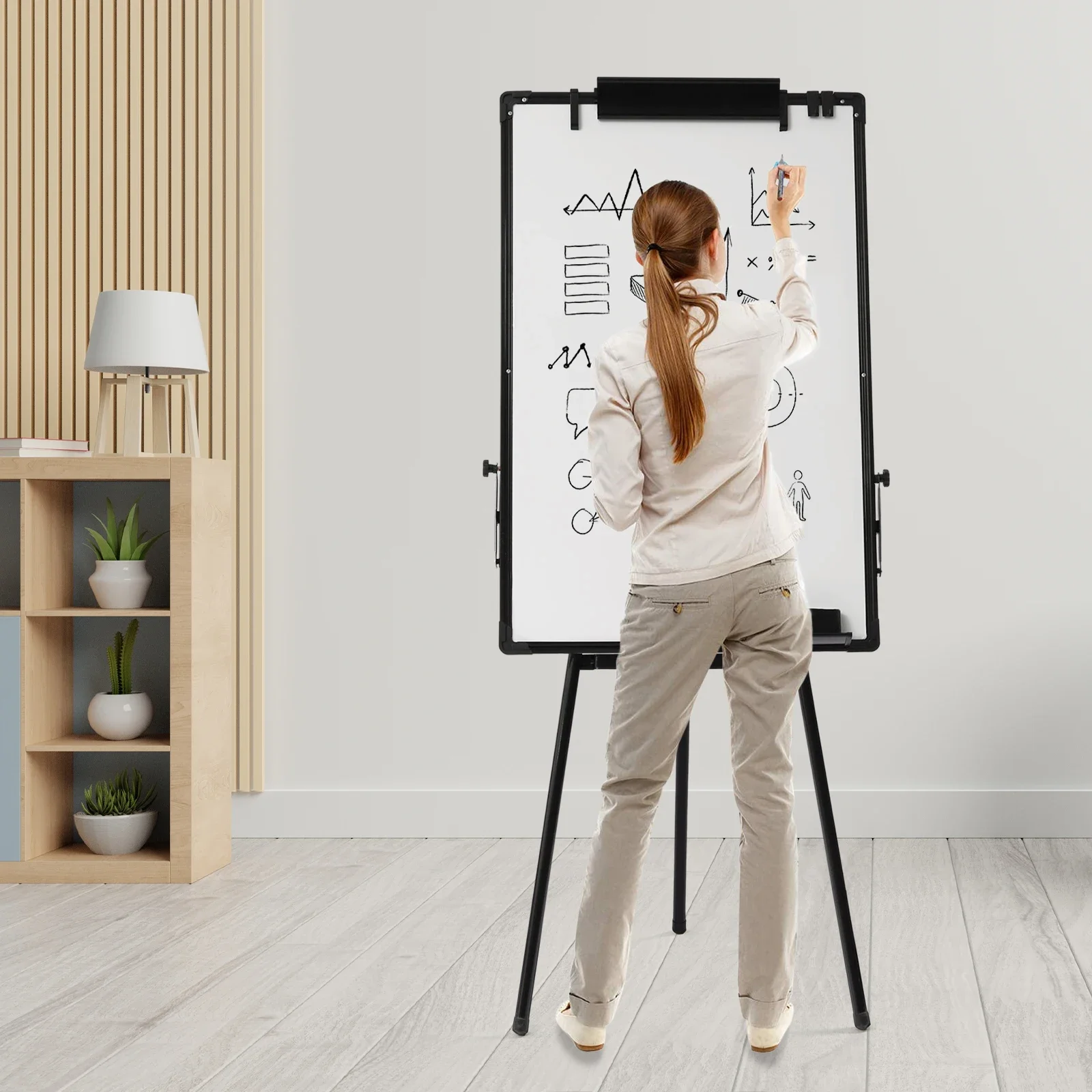 Pizarra Blanca con Soporte, 36 - Whiteboard Easel Tripod reseña y precio